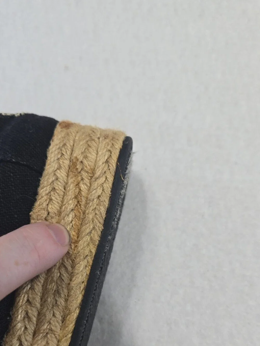 Skechers Bob's Black Canvas Espadrille-Style Slip-On